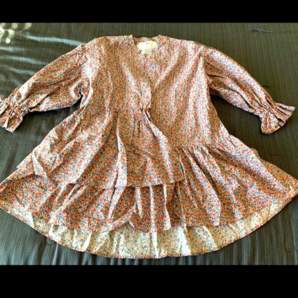 Country Textile Boho Babydoll Mini Dress